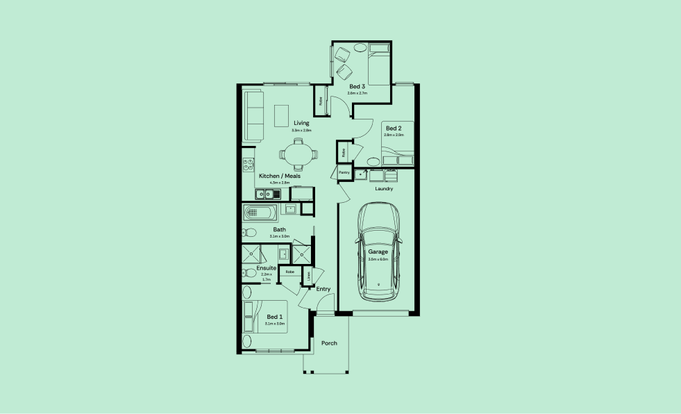 Acclaim House and Land Packages in Donnybrook - Lot 121 – Archer Horizon